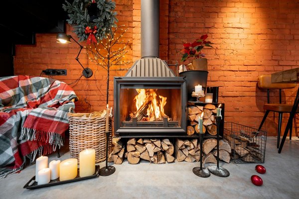 How do you design a child-friendly and safe fireplace area in a Sussex home?